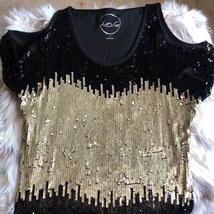 Cold Shoulder Shirt I.N.C